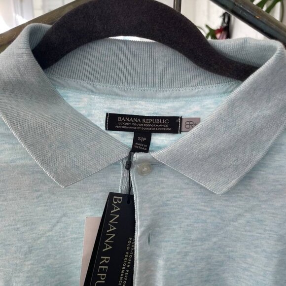 NWT BANANA REPUBLIC POLO/GOLF SHIRT Luxury-Touch Perfomance polo 100% cotton. - Picture 5 of 7